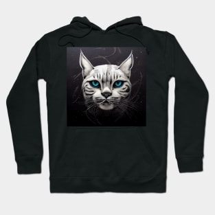 White Lynx Cat Hoodie